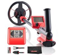 VEVOR Metal Detector per Adulti Rilevatore d'Oro Metalli Bobina di Ricerca Impermeabile IP68 Profondità Rilevamento 152,4 mm, Rilevatore Tesori Oro Frequenza Operativa 5,8kHz da Giardino Spiaggia