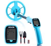 VEVOR Metal Detector per Metalli con Display LCD, Bobina di Ricerca Impermeabile IP68 Profondità di Rilevamento 101,6 mm Frequenza Operativa 3 kHz, Kit Rilevatore d'Oro Metalli da Spiaggia