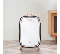 VEVOR Mini Frigo 6L Frigorifero Portatile per Trucco con Specchio Luce Cosmetico