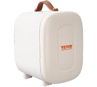 VEVOR Mini Frigorifero Portatile Bianco Capienza Max. 4L Funzione Raffreddamento/Riscaldamento Intervallo Temperatura 18℃/50℃, per Trucco Bellezza Prodotto Cosmetico, Rumore 38dB