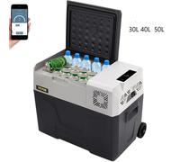 VEVOR Mini Frigorifero Portatile per Auto Congelatore 30L Schermo LED Digitale, Frigo Portatile Capienza 30/40/50L Campeggio Viaggio Auto Schermo di Controllo, Frigo Portatile 12V/24V da Auto Camion