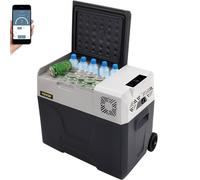 VEVOR Mini Frigorifero Portatile per Auto Congelatore 50L Schermo LED Digitale, Frigo Portatile Capienza 50L Campeggio Viaggio Auto Schermo di Controllo, Frigo Portatile 12V/24V da Auto Camion Barca