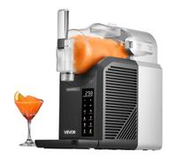 VEVOR Mini Macchina per Bevande Ghiacciate da Casa, Capienza ca. 2 Litri, Macchina per Frullato Slush Senza Ghiaccio con Funzione Autopulizia, Bevande Fredde, 6 Programmi Preimpostati, Uso Domestico