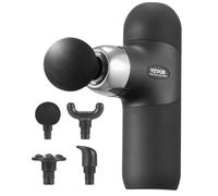 VEVOR Mini Massaggiatore per Massaggio Tessuti Profondi, Massaggiatore Elettrico per Muscolare a Percussione Portatile, Alleviare Dolore, Rilassamento Muscolare, 4 Livelli Velocità, 7,4 V 2500 mAh