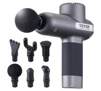 VEVOR Mini Massaggiatore Tessuti Profondi 7,4 V 2500 mAh Massaggiatore Elettrico per Muscolare a Percussione, 5 Livelli Velocità, 6 Testine di Massaggio, per Alleviare Dolore, Rilassamento Muscolare