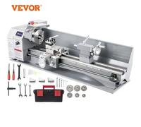 VEVOR Mini tornio per metalli Mini tornio per metalli Macchina per tornio meccanico di precisione a velocità variabile 180 x 350 mm Set 2