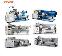 VEVOR Mini Tornio per Metallo Mini Tornio per Metallo Velocità Variabile Tornio a Altalena di Grandi Dimensioni per Piccola Macchine Utensili Meccaniche