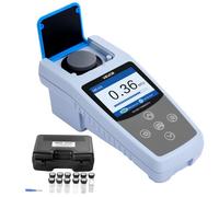 VEVOR Misuratore di Torbidità, Intervallo di Misura 0-1000 NTU, Torbidimetro Portatile a Luce Rossa, con Soluzioni di Calibrazione, Fiale per Campioni, Custodia per Trasporto, per Campo Impianto