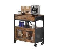 VEVOR Mobile Bar da Caffè 61 x 36 x 70,5 cm Tavolino da Bar Mobile a 4 Livelli