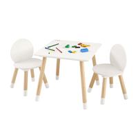 VEVOR Mobili per Bambini 1 Tavolo 2 Sedie Set Tavolino Sedie per Cameretta Bimbi