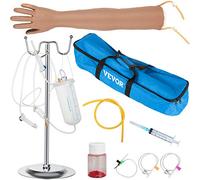 VEVOR Modello di Braccio per Puntura Venosa, Alt.40,5-68,5cm Kit Braccio per Pratiche Endovenose, Flebotomia e Braccio di Pratica per Puntura Venosa, Modello per Allenamento per Iniezione Endovenosa