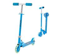 VEVOR Monopattini a Spinta per Bambini, Monopattino Mobilità Urbana a 2 Ruote Luminose, Manubrio Regolabile in Altezza, Pedana Antiscivolo, Telaio Pieghevole e Leggero Fino a ca. 50 kg, Colore Blu