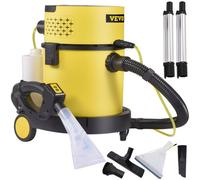 VEVOR Bidone Aspirapolvere con Filo Portatile Umido e Secco a Pressione 1200W Capacità di Cilindro 20L, Aspiracenre con Filtro HEPA 17Kpa per Cortile Giardino Parco