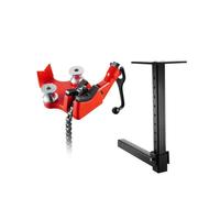 VEVOR Morsa a Catena per Tubi per Impieghi Gravosi, Catena Robusta da 660 mm e Base in Ghisa, Supporto per Piastra Morsa con Attacco a Gancio con Altezza Regolabile, Adatto a Ricevitori da 50 x 50 mm