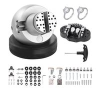 VEVOR Morsa a Sfera, Strumento Impostazione dell'Incisione da 127 mm, Morsa Incisione a Rotazione 360°, Blocco Standard da 69 Pz, Strumenti di Blocco d'Incisione dei Gioielli per Lavorazione dei Gioie