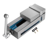 VEVOR Morsa con Bloccaggio di Precisione Apertura Ganasce 4,7 Pollici, Morsa da Banco Forza di Chiusura Massima 19 KN, Morsa per Trapano a Colonna Peso 22,8 Libbre, Morsa da Falegname 36 x 16 x 17 CM