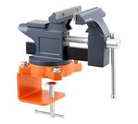 VEVOR Morsa da Banco Portatile con Base Girevole, Morsetto da Banco Rotante a Sgancio Rapido 114,3 mm, Struttura in Ghisa, per Lavorazione di Legno Metalli, Foratura e Segatura, Taglio di Condotti