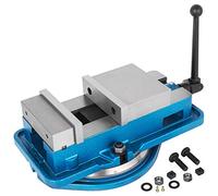 VEVOR Morsa da banco resistente da 15,2 cm, morsa di serraggio ad alta precisione, larghezza ganascia da 15,2 cm, con base girevole a 360 gradi, morsa CNC