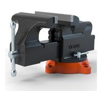 VEVOR Morsa di Precisione da Banco Base Girevole da 360°, Morsa da Banco Rotante Larghezza di Ganascia 15,2 cm Apertura 15 cm per Uso Domestico Commerciale da Garage Officina, Morsa da Banco 11,3 kg