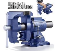 VEVOR Morsa Multiuso 165 mm in Robusta Ghisa Sferoidale Base Girevole a 360°
