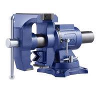 VEVOR Morsa per Carichi Pesanti, Larghezza Ganascia 165 mm Apertura Massima Ganascia 125 mm, Morsa in Ferro Duttile con Incudine, Testa Base Girevole a 360°, per Riparazione Tubi Lavorazione Metalli