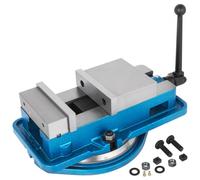 VEVOR Morsa Precisione Morsa di Fresatura Fresatrice di Serraggio con Base Girevole a 360 Gradi, Apertura 125mm Forza di Serraggio max. 24 kn