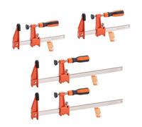 VEVOR Morsetti a Barra Lavorazione Legno 4 Pezzi, Apertura da 91,4 cm e 30,48 cm, Morsetto a F Bloccabile Carico max. 272 kg, Profondità 63,5 mm, Set di Morsetto da Falegname Fai-da-te