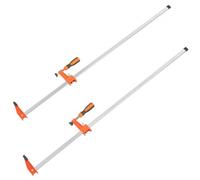 VEVOR Morsetti a barra per la lavorazione del legno, Morsetto/Divaricatore da 91,4 cm in confezione da 2, Morsetto F a cambio rapido con limite di carico di 272 kg, Profondità della gola 6,35 cm, Ghis