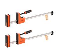 VEVOR Morsetti a Barra per Lavorazione del Legno 2 Pezzi, Apertura 762 mm, Set di Morsetti Paralleli, Morsetto a F con Limite di Carico 680 kg, Profondità 98,4 mm, Lavorazione dei Metalli