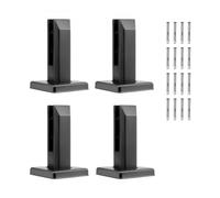 VEVOR Morsetto Vetro 4 PZ Staffa Ringhiera Quadrata Morsetto 8-12 mm Argento