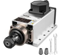 VEVOR Motore del Mandrino Raffreddato ad Aria, 2.2KW ER20 CNC Motore Mandrino per Incisione raffreddati ad Aria Motore Mandrino per Intagliare Materiali Come Legno, Pietra, ecc
