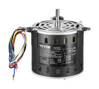 VEVOR Motore del Ventilatore della Fornace 0,24 kW 220 V 1,95 A Motore per Soffiatore per Fornace, 1250 RPM 3 Velocità, Diametro Albero 10 mm Lunghezza Albero 20 mm Condensatore CBB60 15 μF/450 V