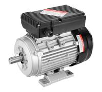 VEVOR Motore Elettrico 0,75KW 1400 Giri/min, CA 220~240V 5,45A, 80, Telaio B3, Motore Compressore d'Aria Monofase, Albero con Chiavetta 19mm, Rotazione CW/CCW Macchine Agricole Attrezzature Generali