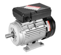 VEVOR Motore Elettrico 0,75KW 1400 Giri/min, CA 220~240V 5,45A, 80, Telaio B3, Motore Compressore d'Aria Monofase, Albero con Chiavetta 19mm, Rotazione CW/CCW Macchine Agricole Attrezzature Generali