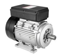 VEVOR Motore Elettrico 1,1KW 2800 Giri/min, AC 220~240V 7,1A, 90S, Telaio B3, Motore Compressore d'Aria Monofase, Albero con Chiavetta 24mm, Rotazione CW/CCW Macchine Agricole e Attrezzature Generali
