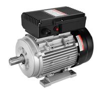 VEVOR Motore Elettrico 1,1KW 2800 Giri/min, AC 220~240V 7,1A, 90S, Telaio B3, Motore Compressore d'Aria Monofase, Albero con Chiavetta 24mm, Rotazione CW/CCW Macchine Agricole e Attrezzature Generali