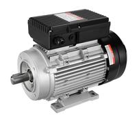 VEVOR Motore Elettrico 1,5KW 1400 Giri/min, CA 220~240V 9,85A, 90L, Telaio B34, Motore Compressore d'Aria Monofase, Albero Chiavetta 24mm, Rotazione CW/CCW Macchine Agricole e Attrezzature Generali
