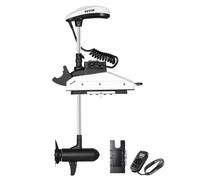 VEVOR Motore per Barca da Traina, Spinta 25 kg, Motore Fuoribordo Elettrico 12 V con GPS, Albero 1370 mm, 10 Velocità, Telecomando, Indicatore Batteria LCD, per Kayak, Acqua Dolce Salata