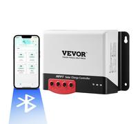 VEVOR MPPT Regolatore di Carica Solare 12V / 24V Automatico 50A per Batterie AGM
