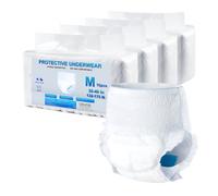 VEVOR Mutandine per Incontinenza per Adulti, Mutande Protettive ad Alto Potere Assorbente, Pannolini Monouso con Polsino e Indicatore di Umidità, Taglia M, 64 Pezzi, 4 Confezioni da 16