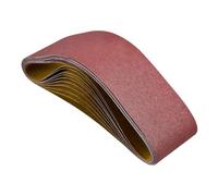 VEVOR Nastro Abrasivo 152 x 1219 mm, Set Nastro Abrasivo, Grana 80, 10 pezzi Nastri Abrasivi in Ossido di Alluminio per Levigatrice a Nastro, Lucidatura dei Legno Metalli non Ferrosi