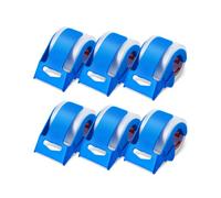 VEVOR Nastro da Imballaggio Trasparente, Anima 38,1 mm 6 Rotoli, 47,8 mm x 25 Iarde, Nastro da Imballaggio con Distributore, Nastro da Imballaggio Resistente 0,068 mm per Traslochi, Spedizione Postale