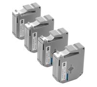 VEVOR Nastro per Etichette, 4 Pezzi, Ricariche per Etichettatrice Nero su Bianco 12 mm, per Vari Tipi di Etichettatrici Brother, Resistente e di Lunga Durata, Sostituzione per Letra Tag M-K231