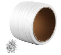 VEVOR Nastro per Reggia 200 m x 12,7 mm x 0,8 mm Nastro Tessile 400 kg Bianco