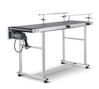 VEVOR Nastro trasportatore in acciaio inox PVC 1498,6x398,8mm doppia ringhiera