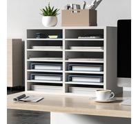 VEVOR Organizzatore per Documenti File in Legno Portadocumenti 12 Scompartimenti