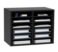 VEVOR Organizzatore per Documenti File in Legno Portadocumenti 12 Scompartimenti