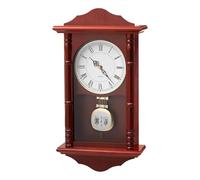 VEVOR Orologio a Pendolo da 457,2 mm Classico Orologio Vintage in Legno di Pino e MDF, Movimento al Quarzo e Design Silenzioso, per Camera da Letto, Arredamento per Casa, Finitura Colore Ciliegio