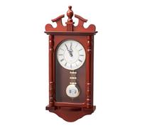 VEVOR Orologio a Pendolo da 589,3 mm Classico Orologio Vintage in Legno di Pino e MDF, Movimento al Quarzo e Design Silenzioso, per Camera da Letto, Arredamento per Casa, Finitura Colore Ciliegio