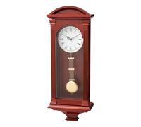 VEVOR Orologio a Pendolo da 678,2 mm Classico Orologio Vintage in Legno di Pino e MDF, Movimento al Quarzo e Design Silenzioso, per Camera da Letto, Arredamento per Casa, Finitura Colore Ciliegio